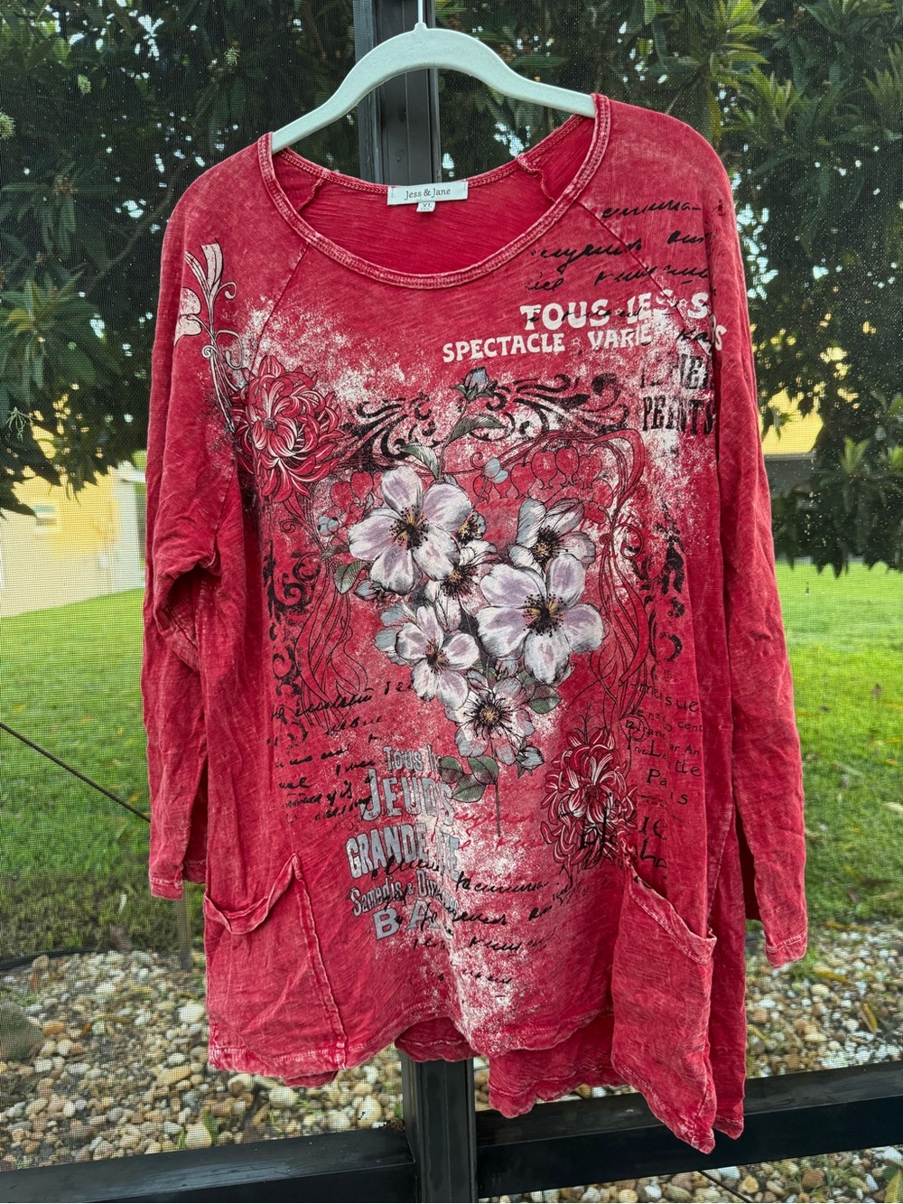 NWOT JESS & JANE BOHO RED XL